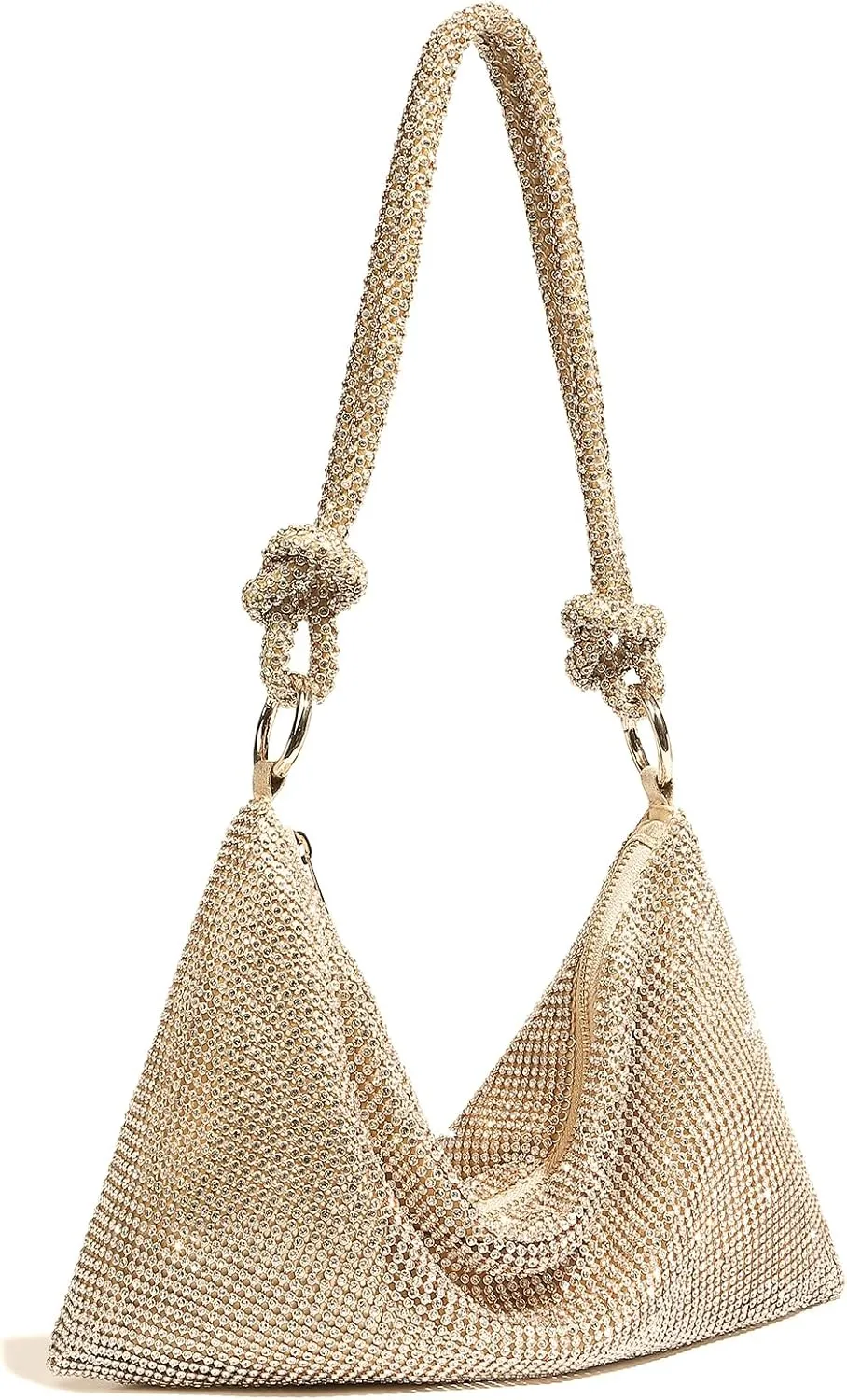 Rhinestone Purse Sparkly Evening Bag Small Sequin Party Wedding Disco Holiday Purses for Women