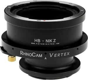 RhinoCam Vertex Rotating Stitching Adapter, Compatible with Hasselblad V-Mount SLR Lens to Nikon Z-Mount Mirrorless Cameras
