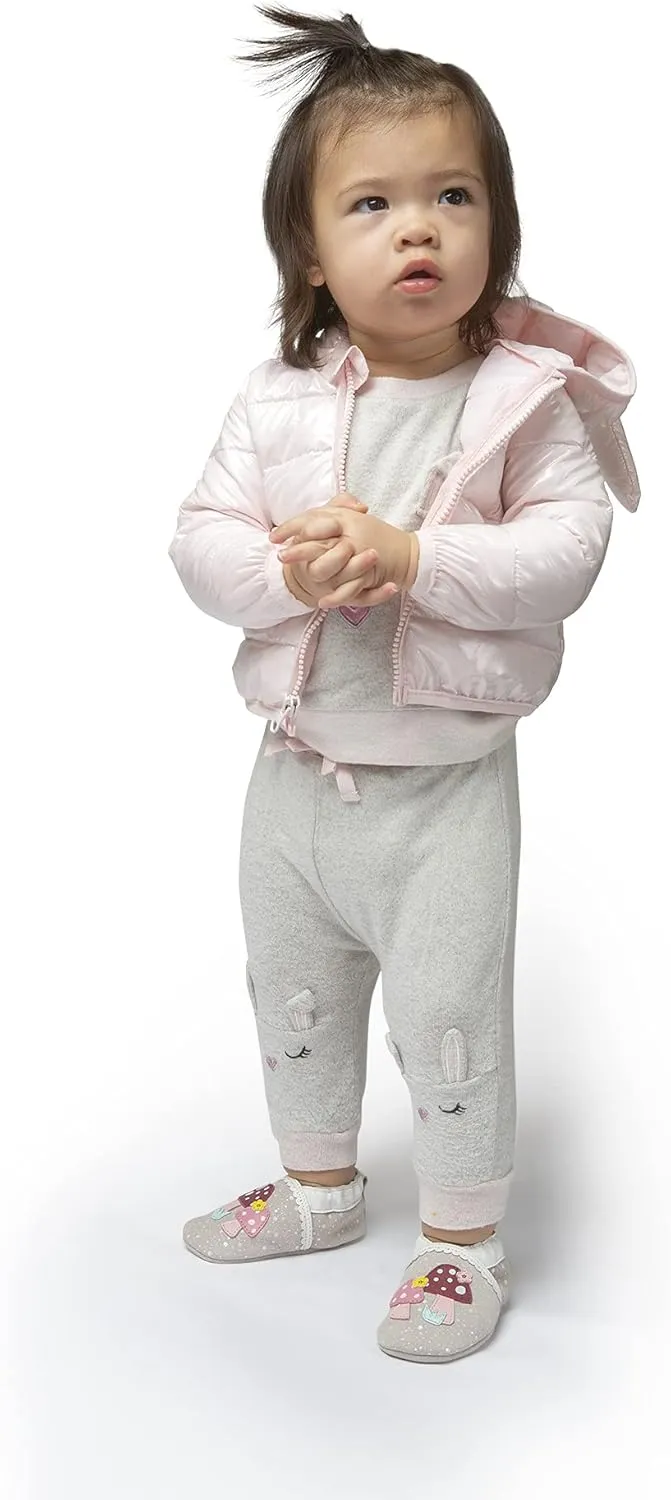 Robeez Baby Girls/Boys/Unisex Packable, Insulated, Hooded Character Jacket with Pouch for Infant/Toddler, 0-24 Months