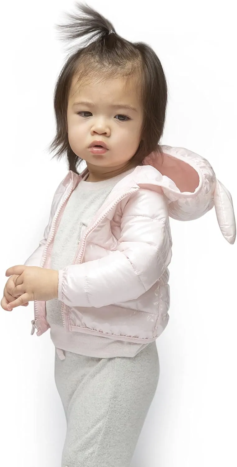 Robeez Baby Girls/Boys/Unisex Packable, Insulated, Hooded Character Jacket with Pouch for Infant/Toddler, 0-24 Months