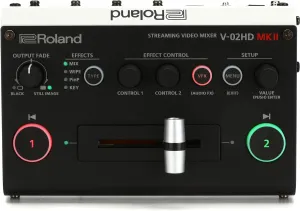 Roland V-02HD MK II – Streaming Video Mixer – The World’s Easiest Two-Camera Livestreaming Solution. Ideal for Online Teachers, Gamers, Worship and All Other Content Makers
