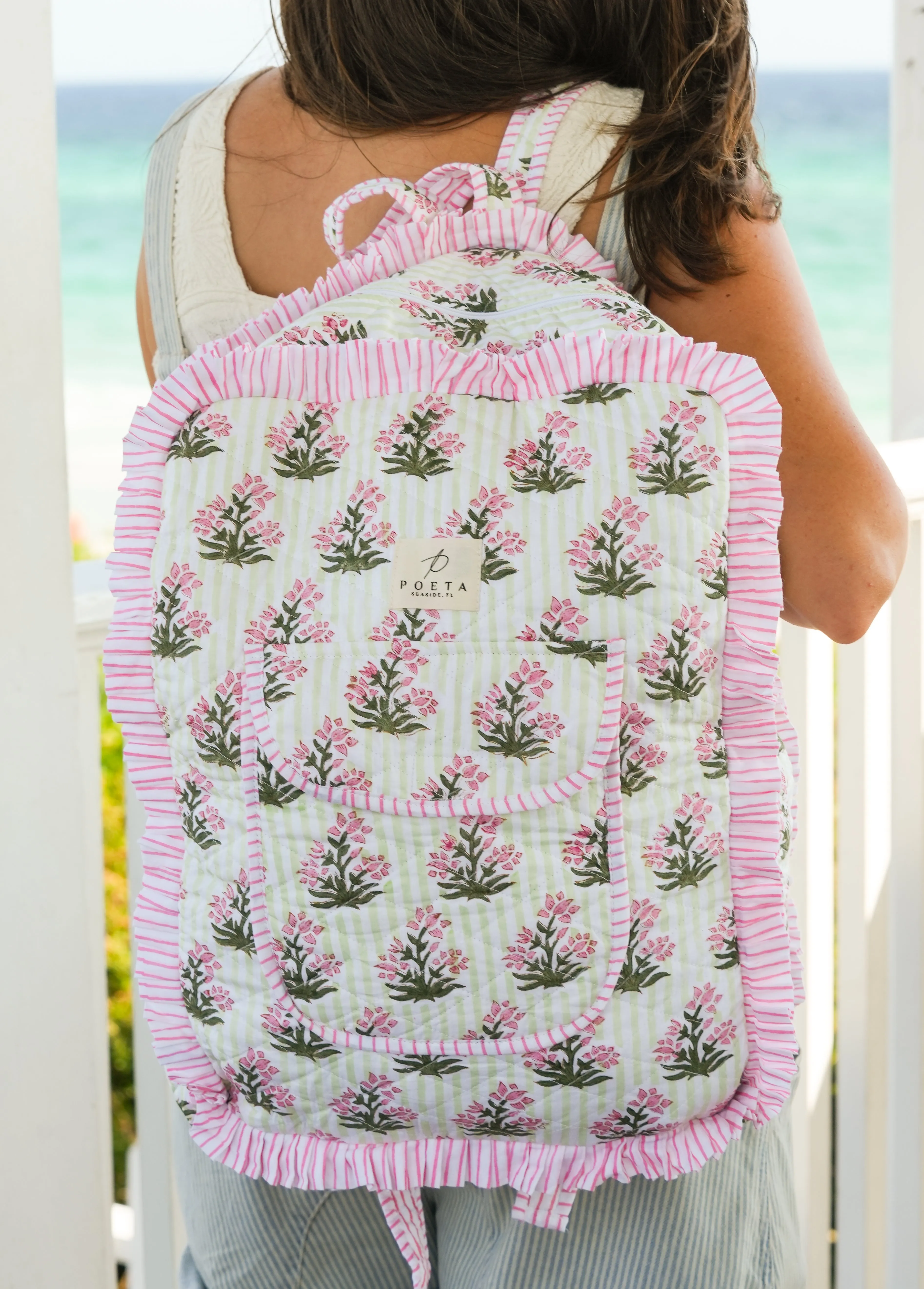 Ruffled Genoa Backpack