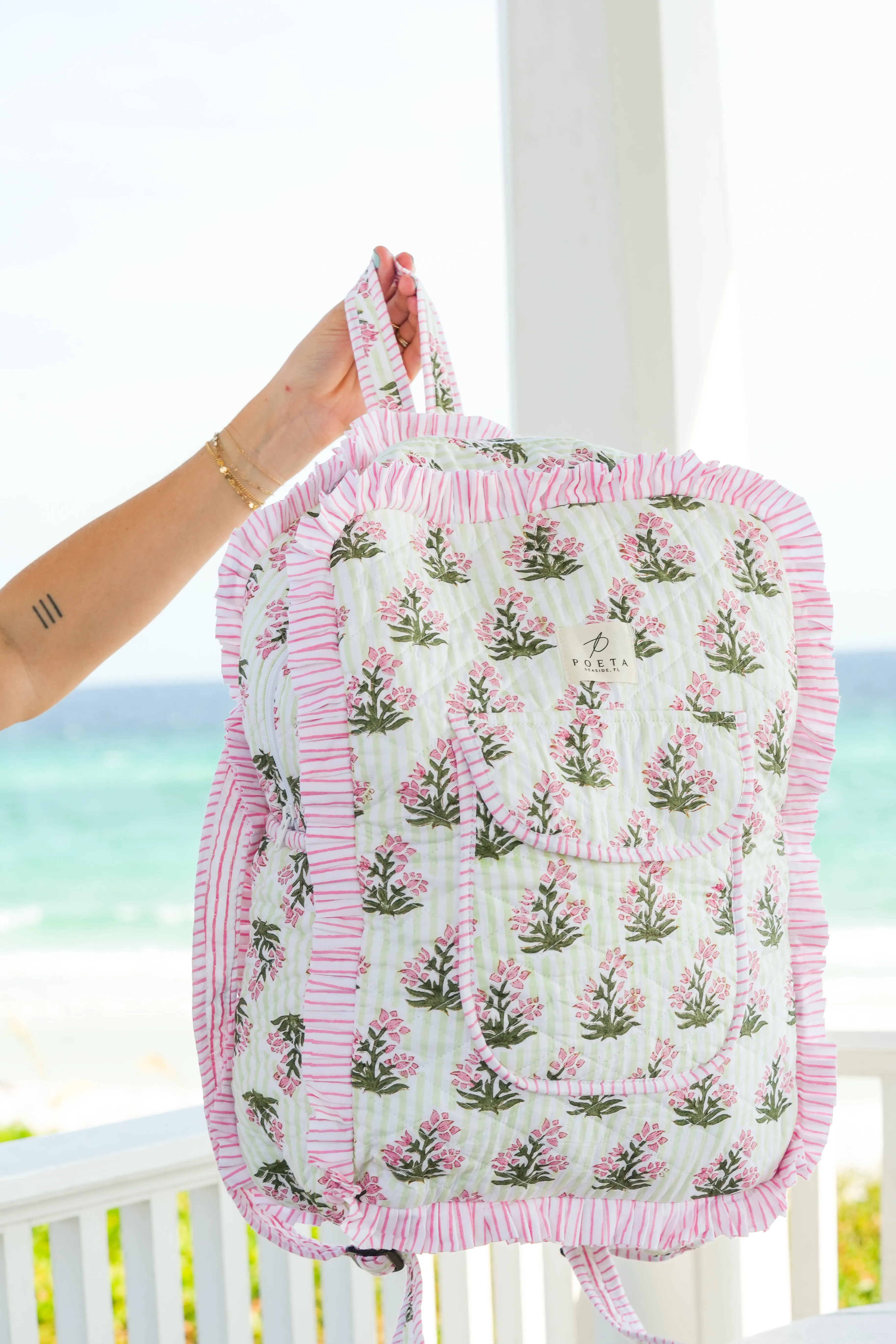 Ruffled Genoa Backpack