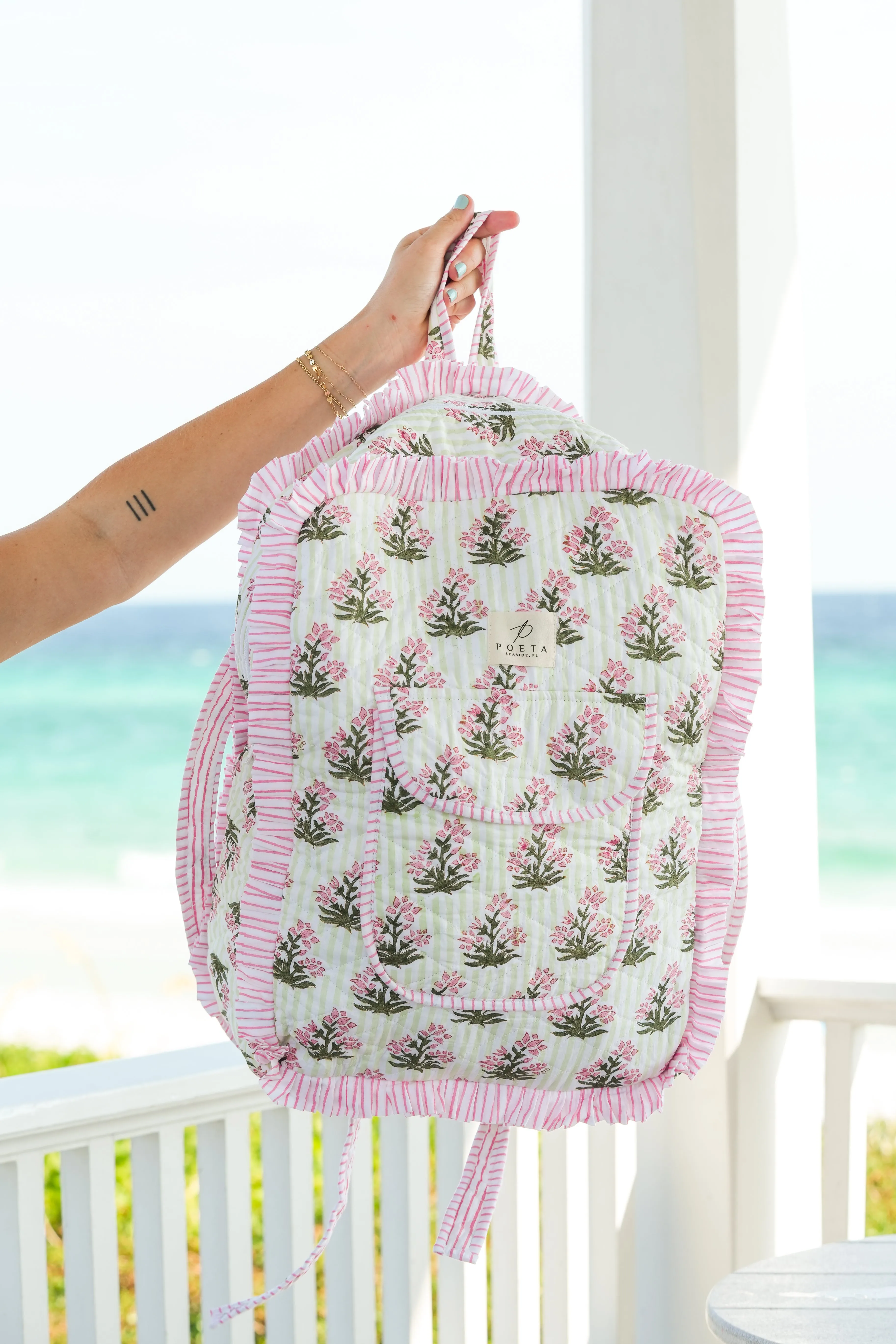 Ruffled Genoa Backpack