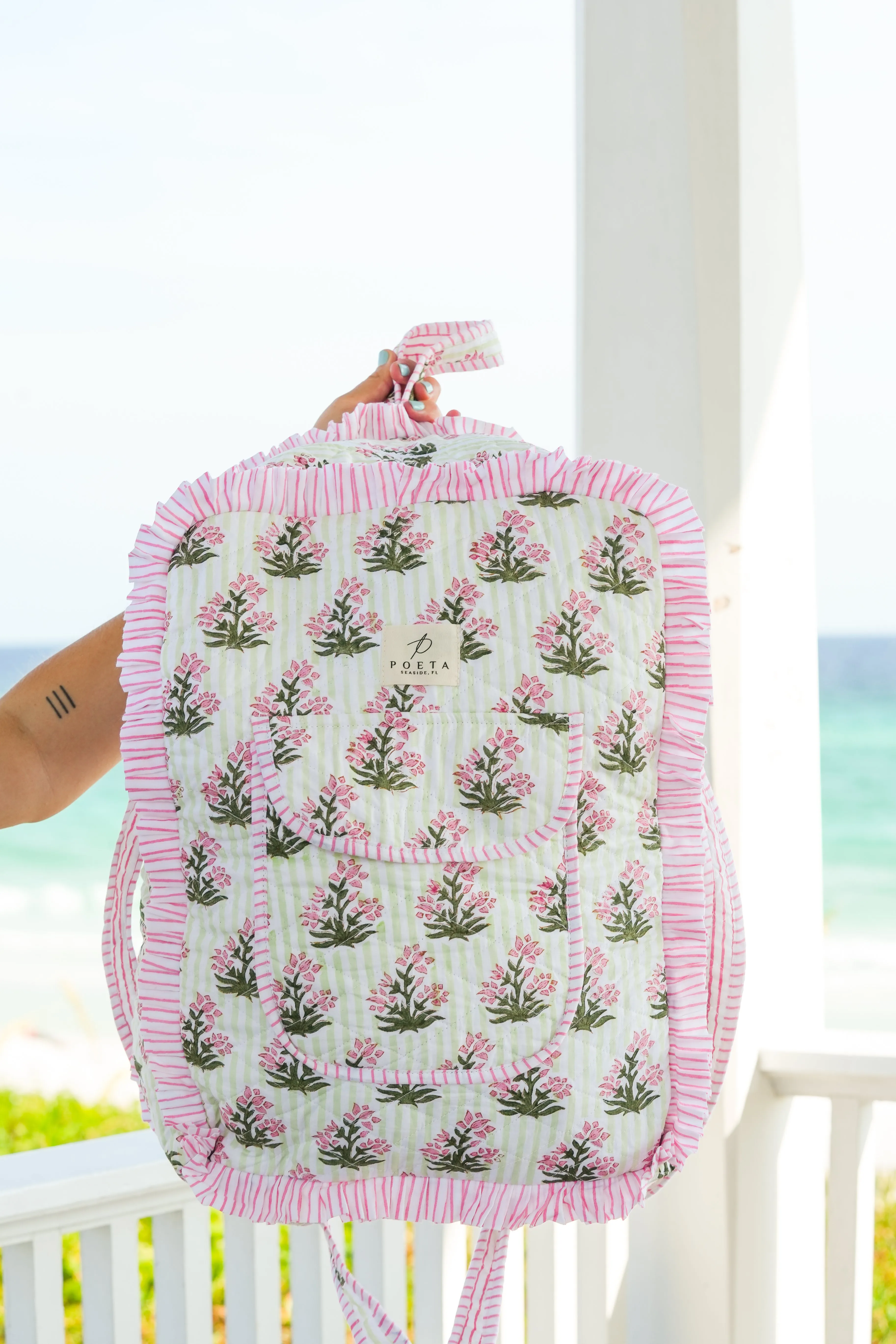 Ruffled Genoa Backpack