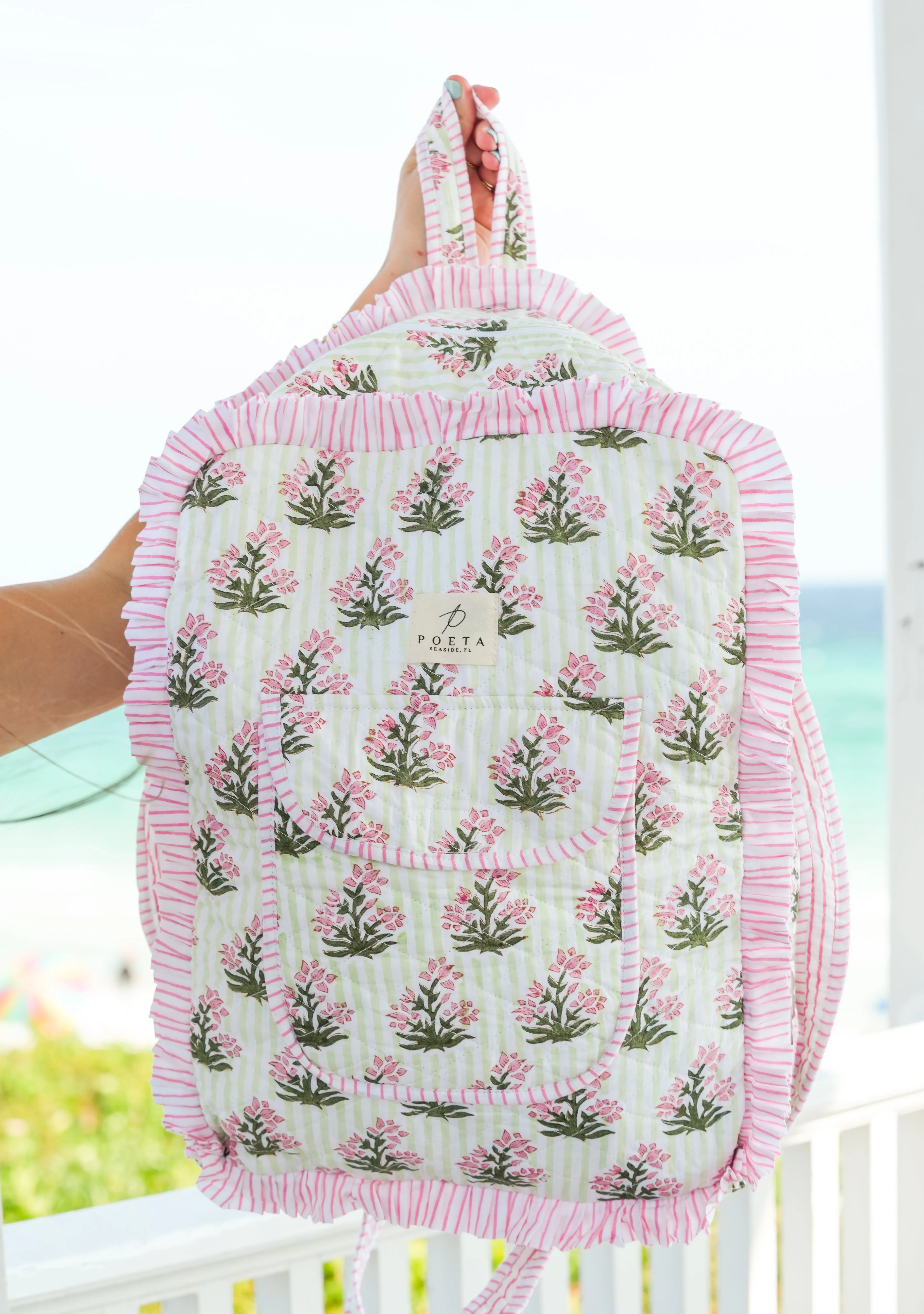 Ruffled Genoa Backpack