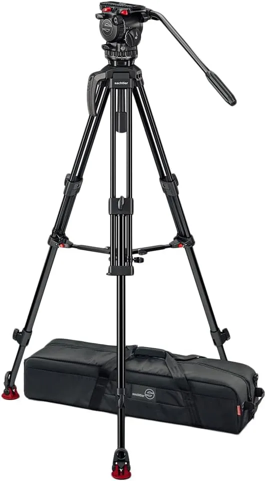 Sachtler FSB 6 MK II Fluid Head with 75/2 AL MK II Aluminum Tripod, Mid-Level Spreader and Rubber Feet