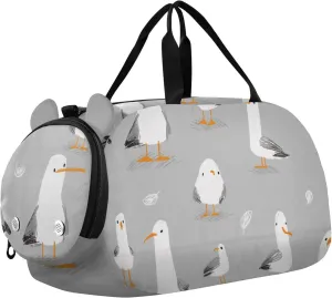 Seagulls and Birds Duffel Bags for Boys Small Gym Bags for Teens Dance Bag for Girls