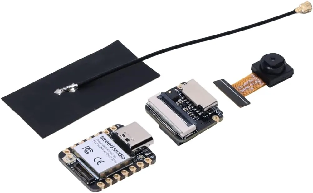 Seeed Studio XIAO ESP32 S3 Sense - 2.4GHz Wi-Fi, BLE 5.0, OV2640 Camera Sensor, Digital Microphone, 8MB PSRAM, 8MB Flash, Battery Charge Supported, Rich Interface, IoT, Embedded ML …