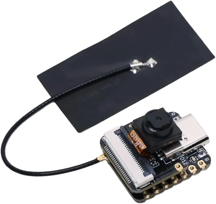Seeed Studio XIAO ESP32 S3 Sense - 2.4GHz Wi-Fi, BLE 5.0, OV2640 Camera Sensor, Digital Microphone, 8MB PSRAM, 8MB Flash, Battery Charge Supported, Rich Interface, IoT, Embedded ML …