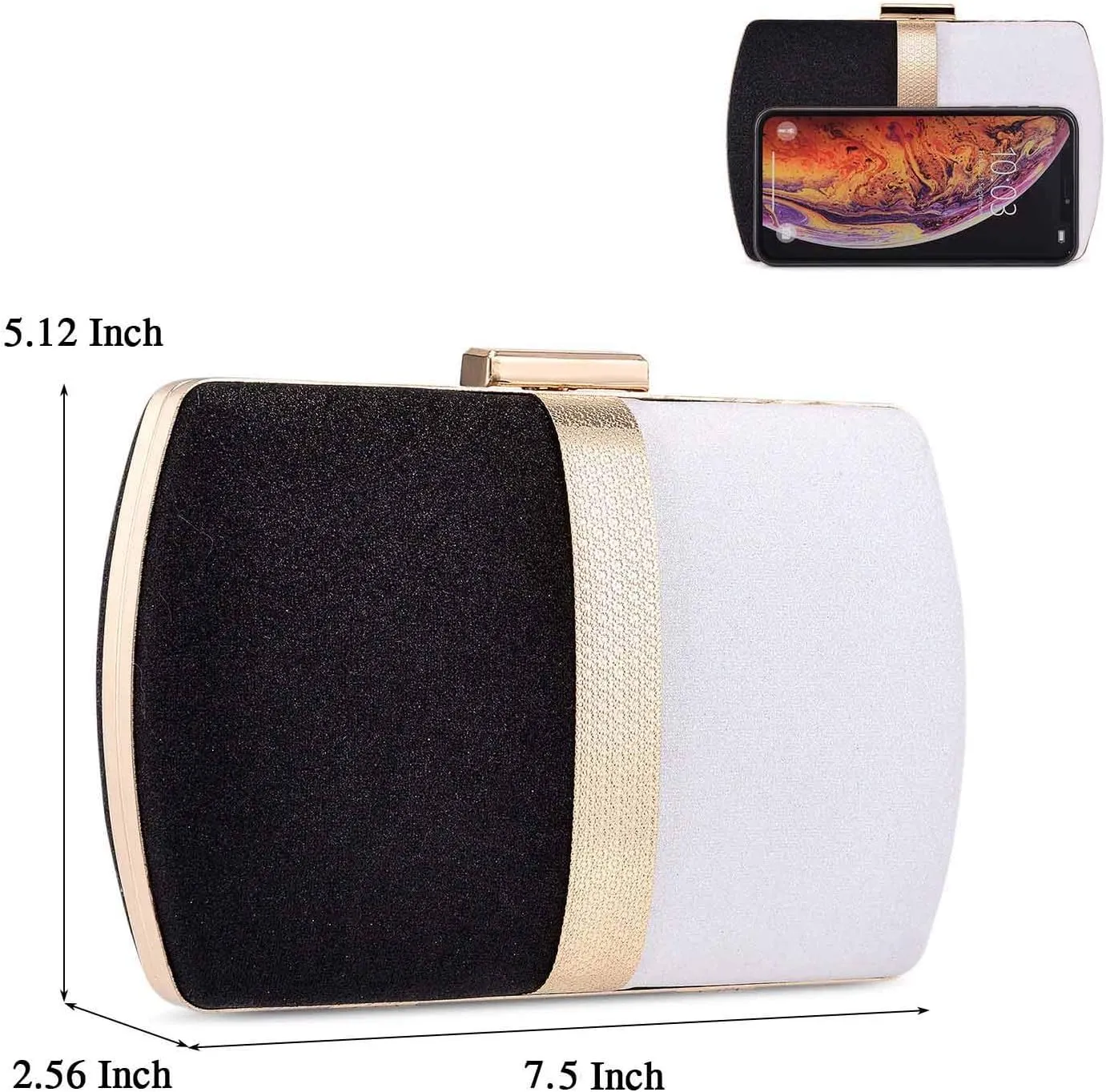 Selight Glitter Clutch Purse for Women Wedding Evening Bag Sparkle Formal Bridal Purse Ladies Prom Cocktail Party Handbag