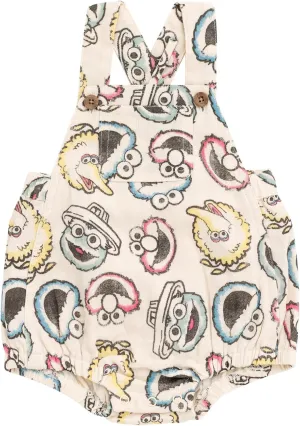 Sesame Street Cotton Gauze Matching Family Outfits Dress & Romper & Shorts Set Newborn to Little Kid Sizes (Newborn - 7-8)