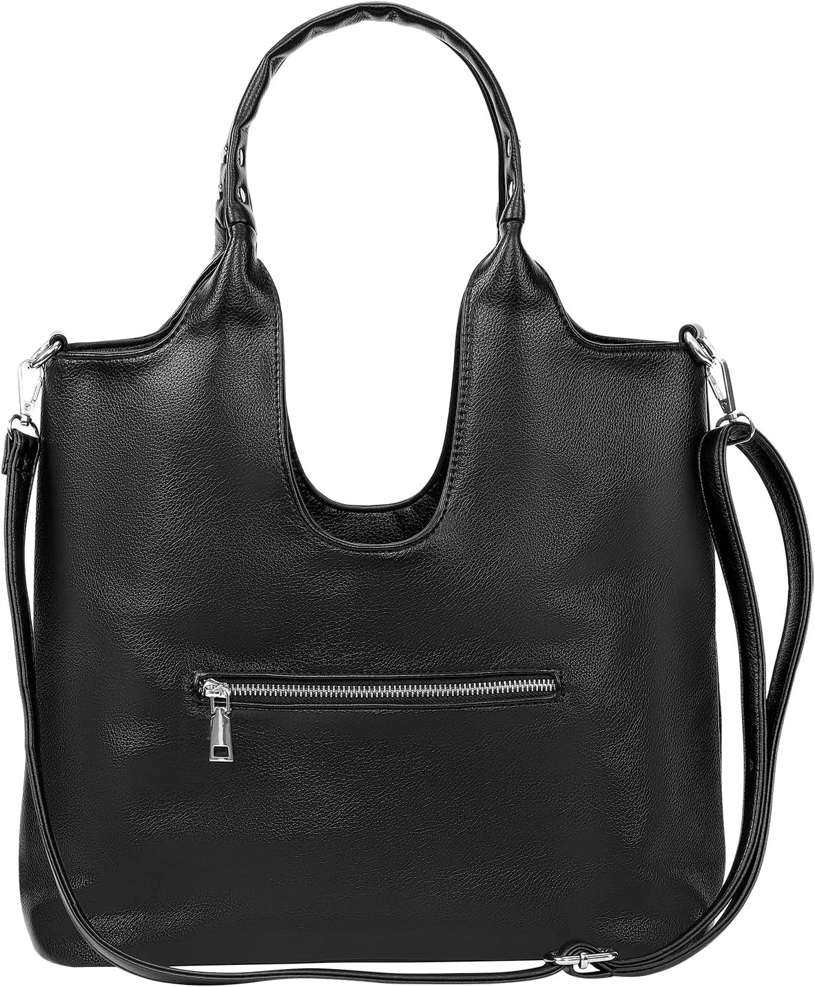 Shoulder Bag for Women, Black Toto Bags with Zipper Closure (#Black)
