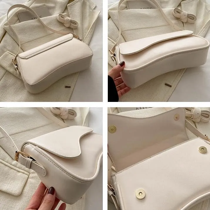 Shoulder Bag for Women Retro Vegan Leather Tote Handbag Underarm Bag Trendy Purse Crossbody Bag With Zipper 2025