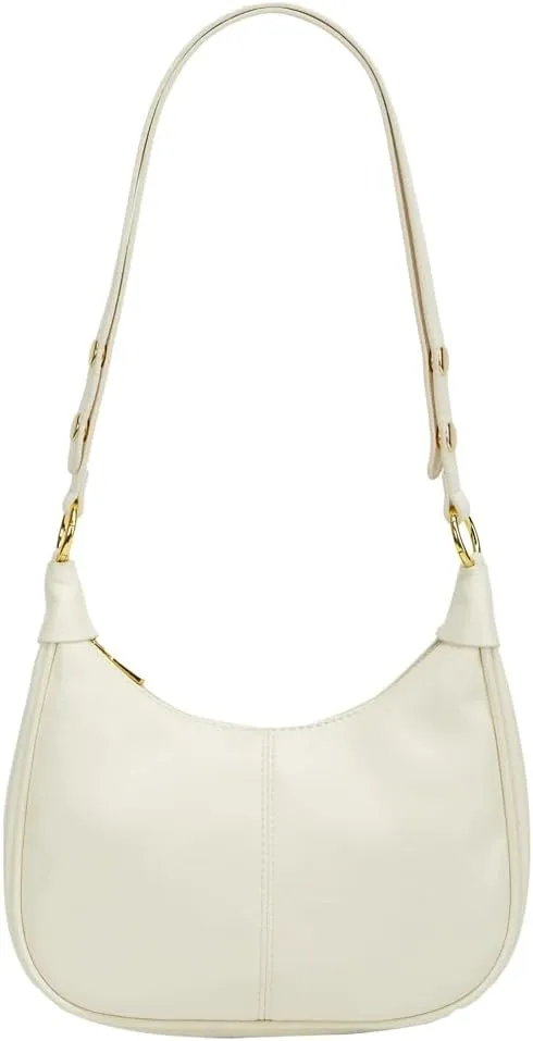 Shoulder Bag for Women Soft PU Leather Crescent Tote Handbag Retro Classic Satchel Crossbody Underarm Hobo Purse Clutch