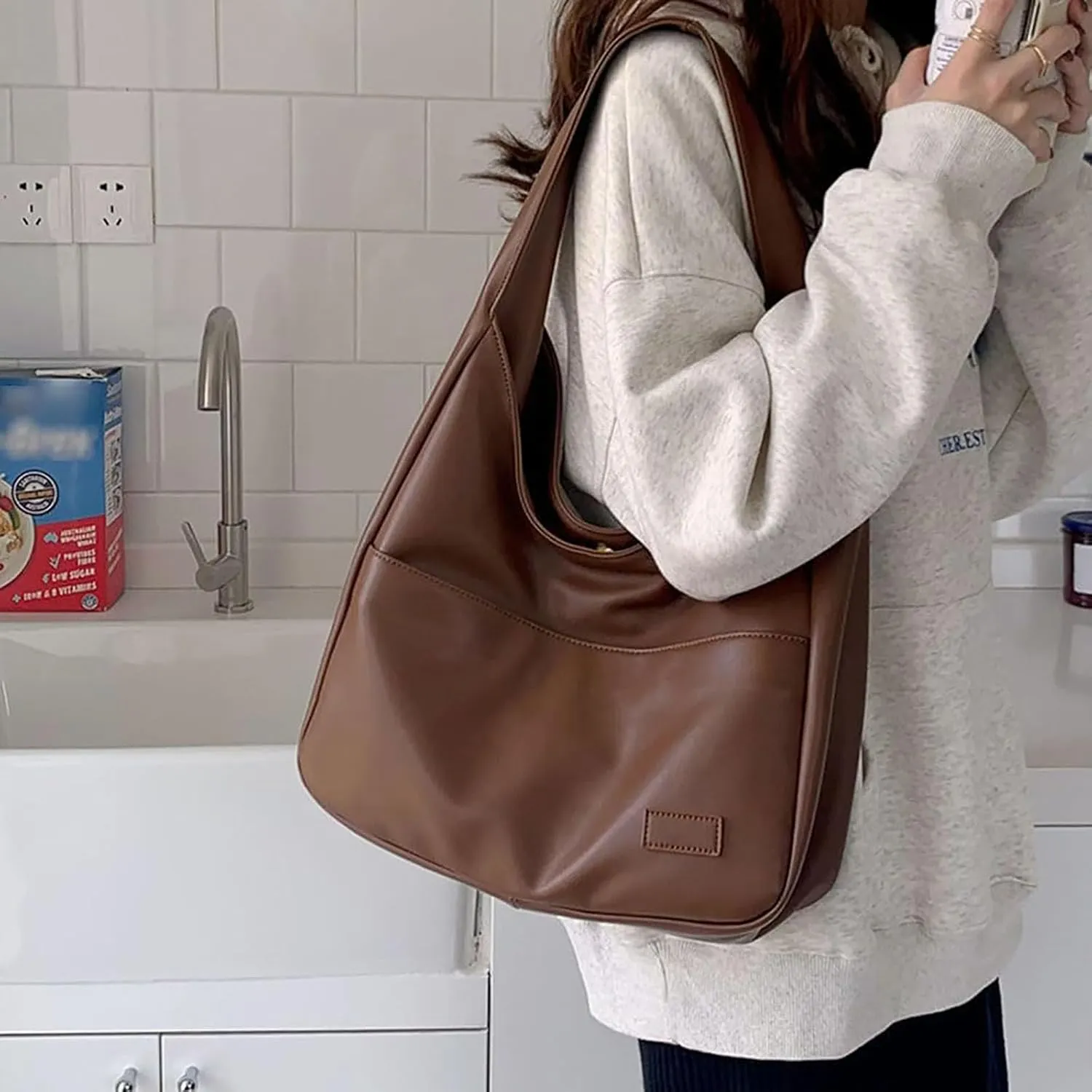 Shoulder Bag,Ooomay Shoulder Bag,Leather Ooomay Maya Tote Bag