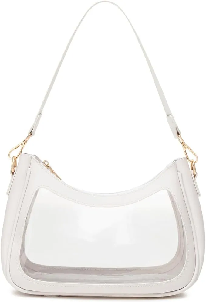 Shoulder Bags for Women, Cute Hobo Tote Handbag Mini Clutch Purse with Zipper Closure