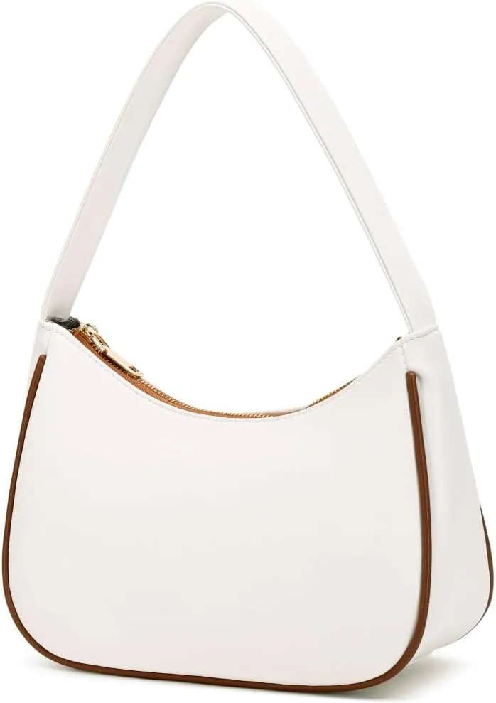 Shoulder Bags for Women, Cute Hobo Tote Handbag Mini Clutch Purse with Zipper Closure