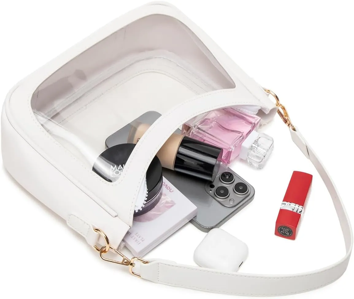 Shoulder Bags for Women, Cute Hobo Tote Handbag Mini Clutch Purse with Zipper Closure