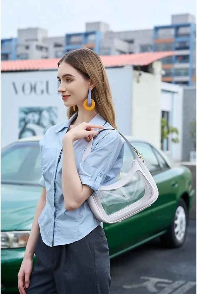 Shoulder Bags for Women, Cute Hobo Tote Handbag Mini Clutch Purse with Zipper Closure