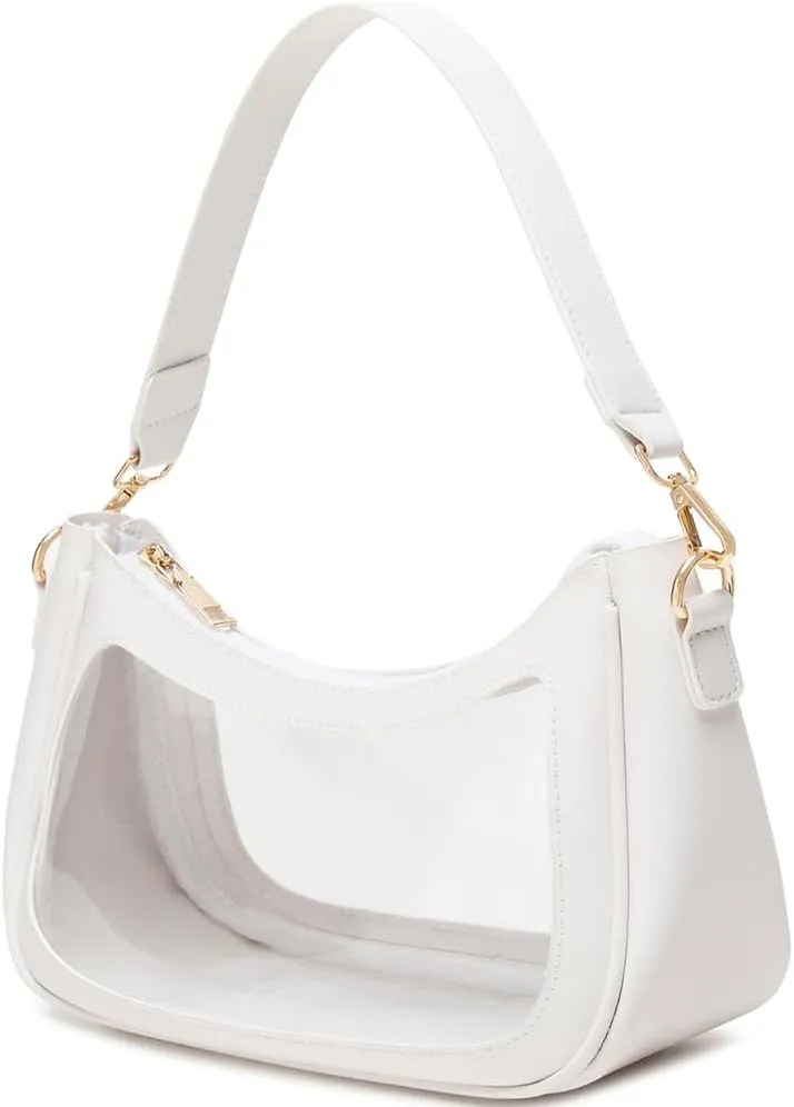 Shoulder Bags for Women, Cute Hobo Tote Handbag Mini Clutch Purse with Zipper Closure