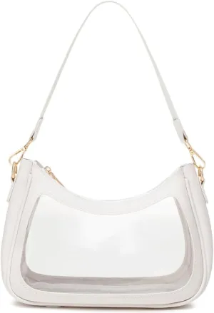 Shoulder Bags for Women, Cute Hobo Tote Handbag Mini Clutch Purse with Zipper Closure
