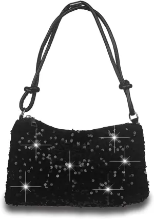 Sither Women's Evening Handbag Sequin Evening Bag Purses for Women Glitter Sparkly Handbag for Party