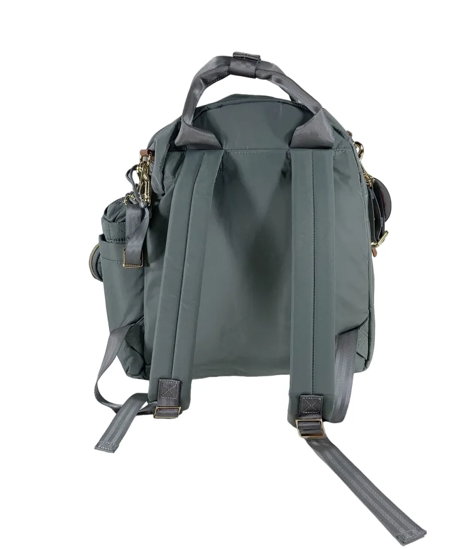 Skip Hop 6-in-1 Diaper Bag Backpack Suite, Dove