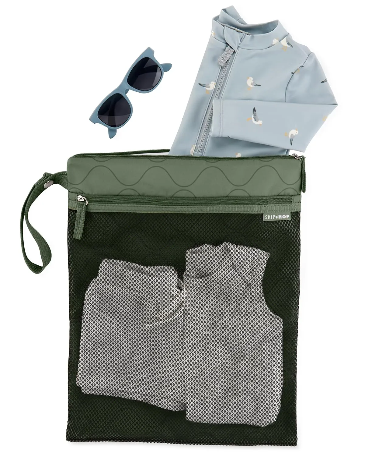Skip Hop Waterproof Wet Dry Bag, Grab & Go, Sage