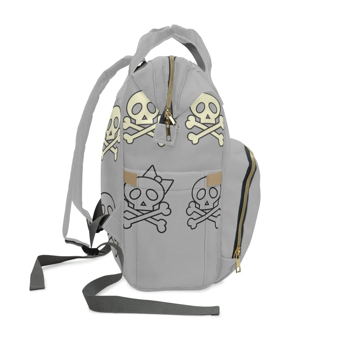 Skull & Crossbones Multifunctional Diaper Backpack