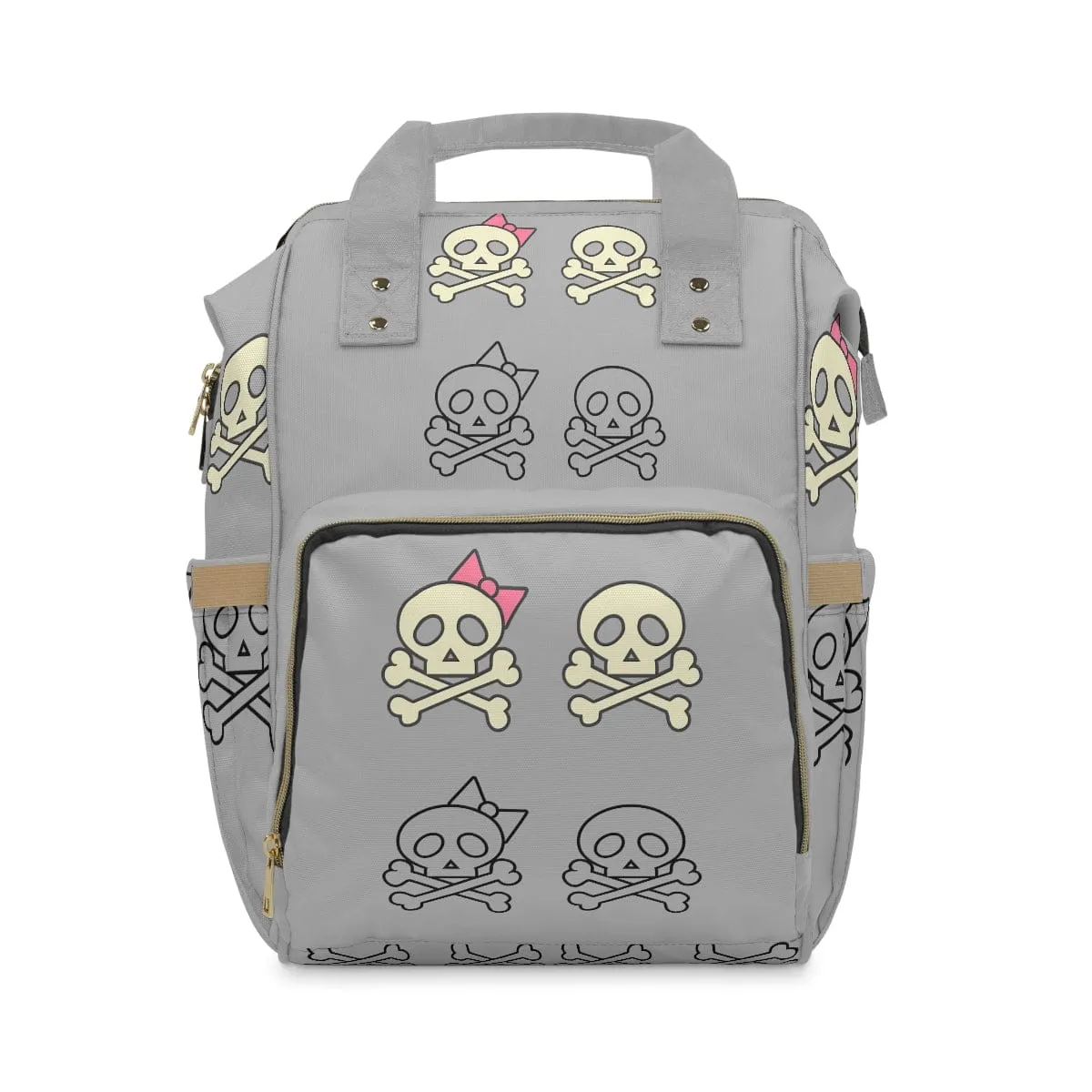 Skull & Crossbones Multifunctional Diaper Backpack