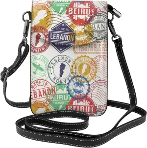Small Crossbody Bag For Women,Leather Phone Purse Women'S Shoulder Handbags Wallet Purse -Turtle And Sea Life