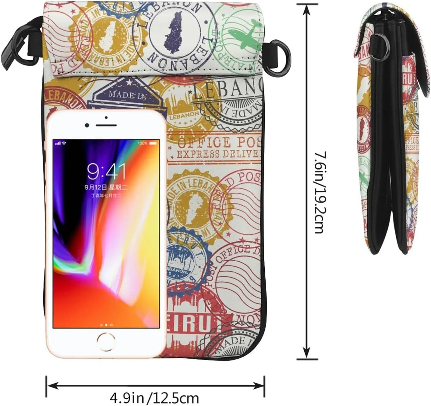 Small Crossbody Bag For Women,Leather Phone Purse Women'S Shoulder Handbags Wallet Purse -Turtle And Sea Life