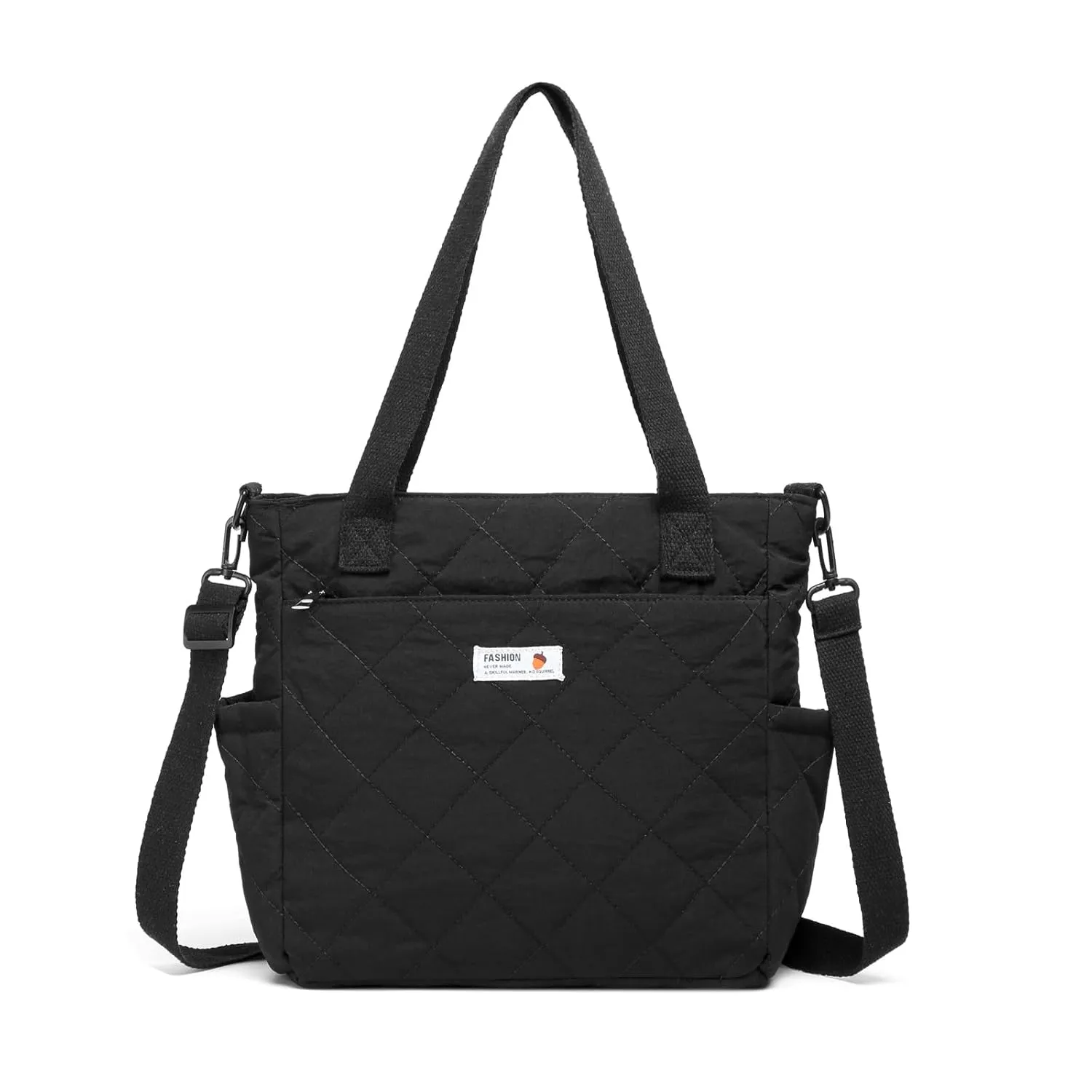 Small Diaper Bag Tote, Crossbody Diaper Bag Pack Mini Purse, Travel Baby Bag for Baby Girls, Insulated Pockets, Black