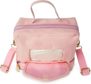 Small Diaper Bag with Portable Changing Pad, Front Wipes, Shoulder & Stroller Straps, Mini Crossbody to Backpack
