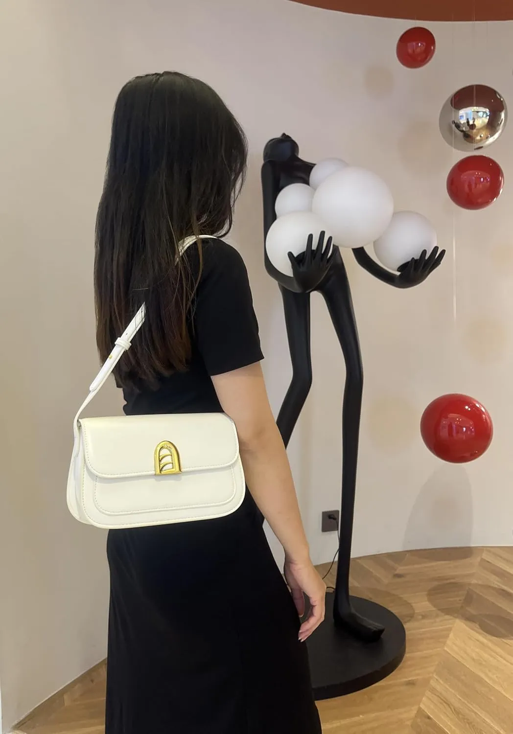 Small Shoulder Bag for Women, Adjustable Strap Leather Crossbody Purses - Clutch Tote Handbag Cute Hobo Bags Trendy Purse