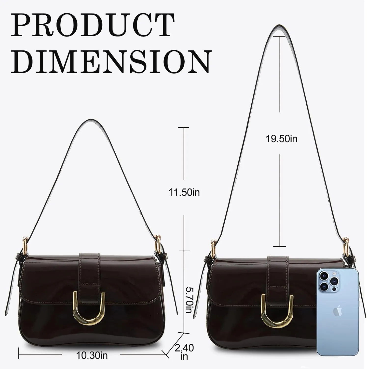 Small Shoulder Bag for women,Crossbody Purses,Leather Tote Handbag Clutch Hobo Purse,with Zipper Closure for Women