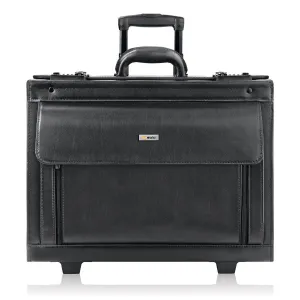 Solo Classic Collection Leather Rolling Laptop Catalog Case