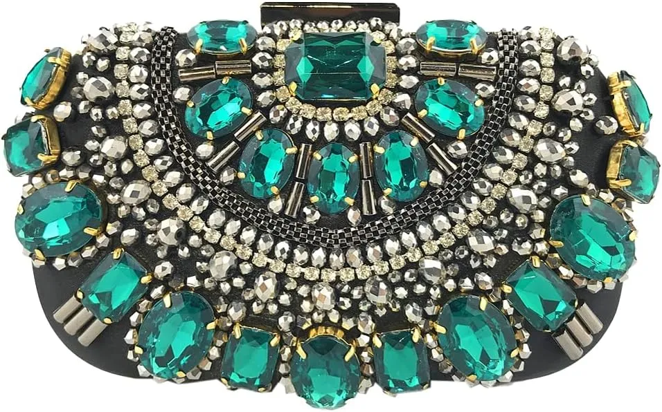 Solyinne Evening Bag for Woman Crystal Clutch Purses Sparkly Purses Cocktail Wedding Handbag