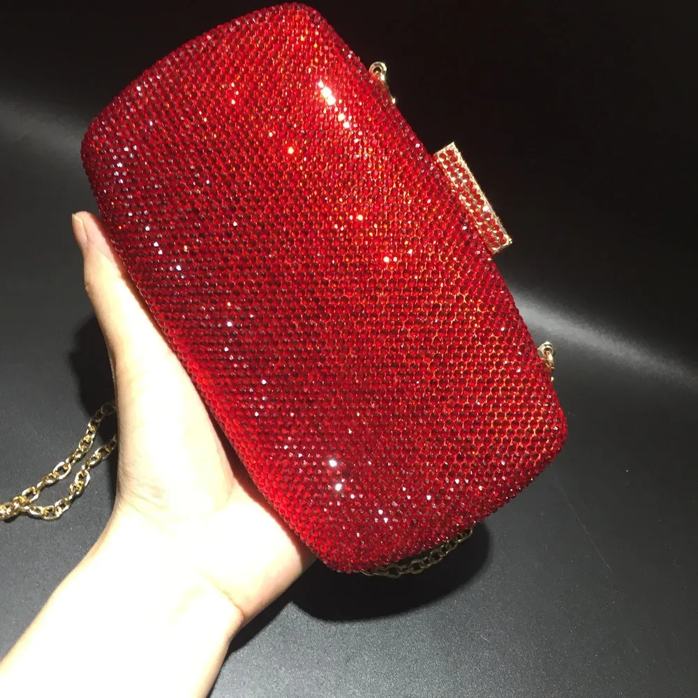 Sparkling Large Evening Pure Color Purse