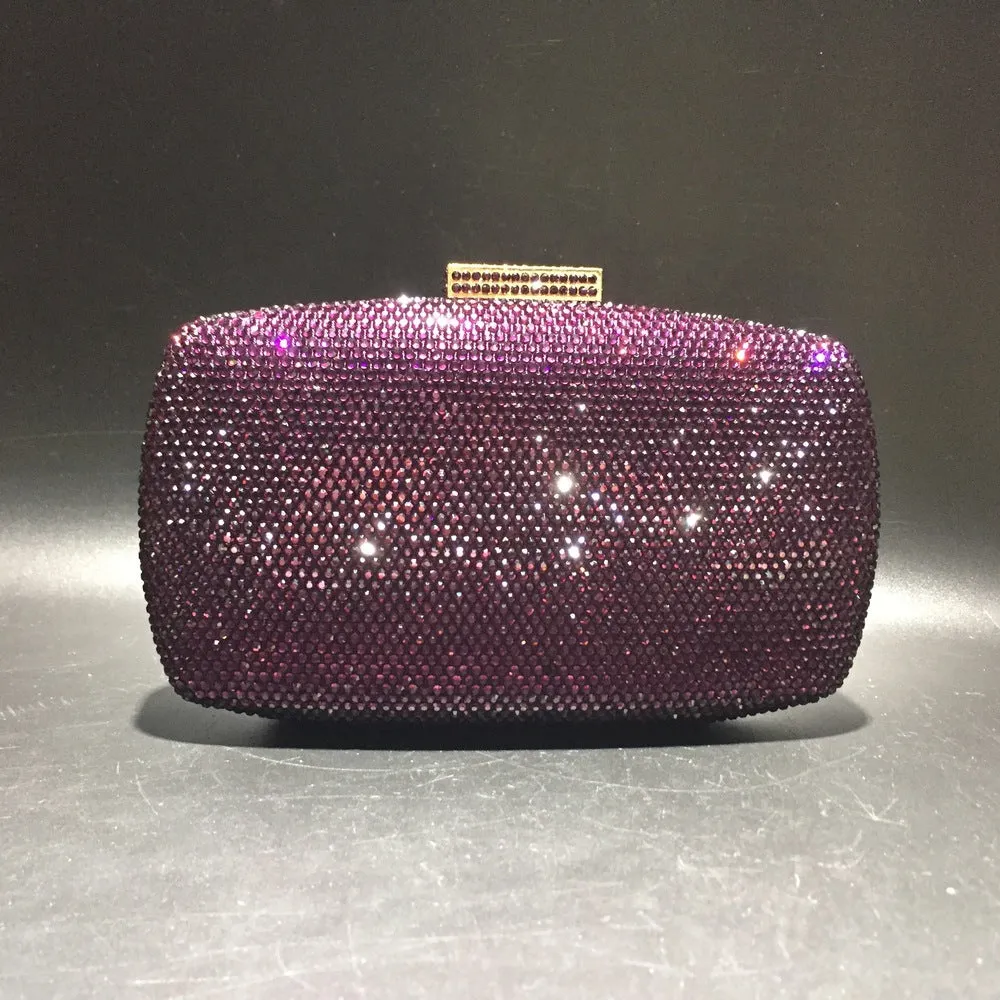 Sparkling Large Evening Pure Color Purse