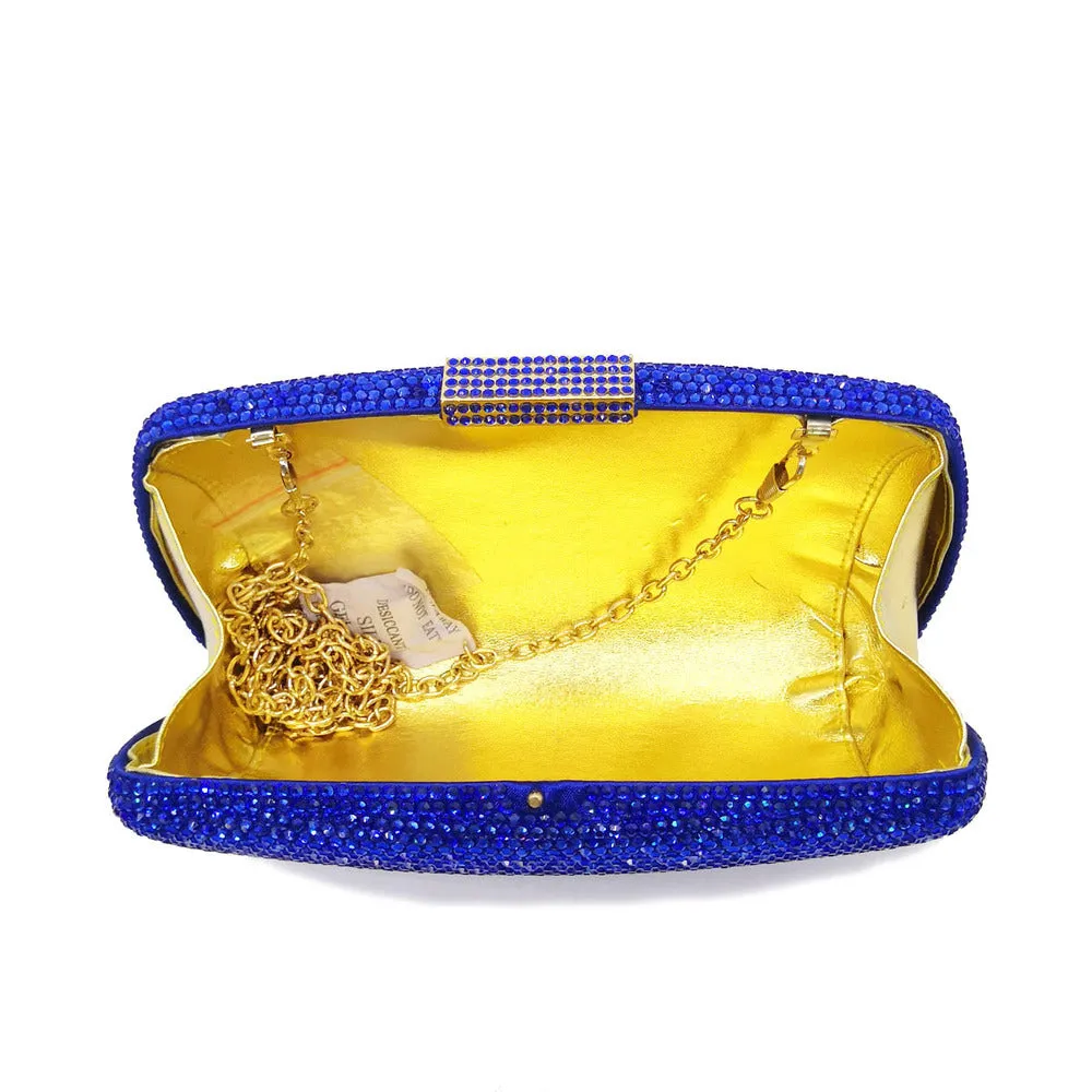 Sparkling Large Evening Pure Color Purse