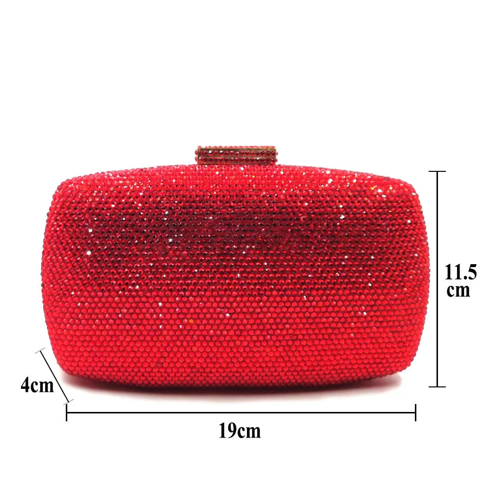 Sparkling Large Evening Pure Color Purse