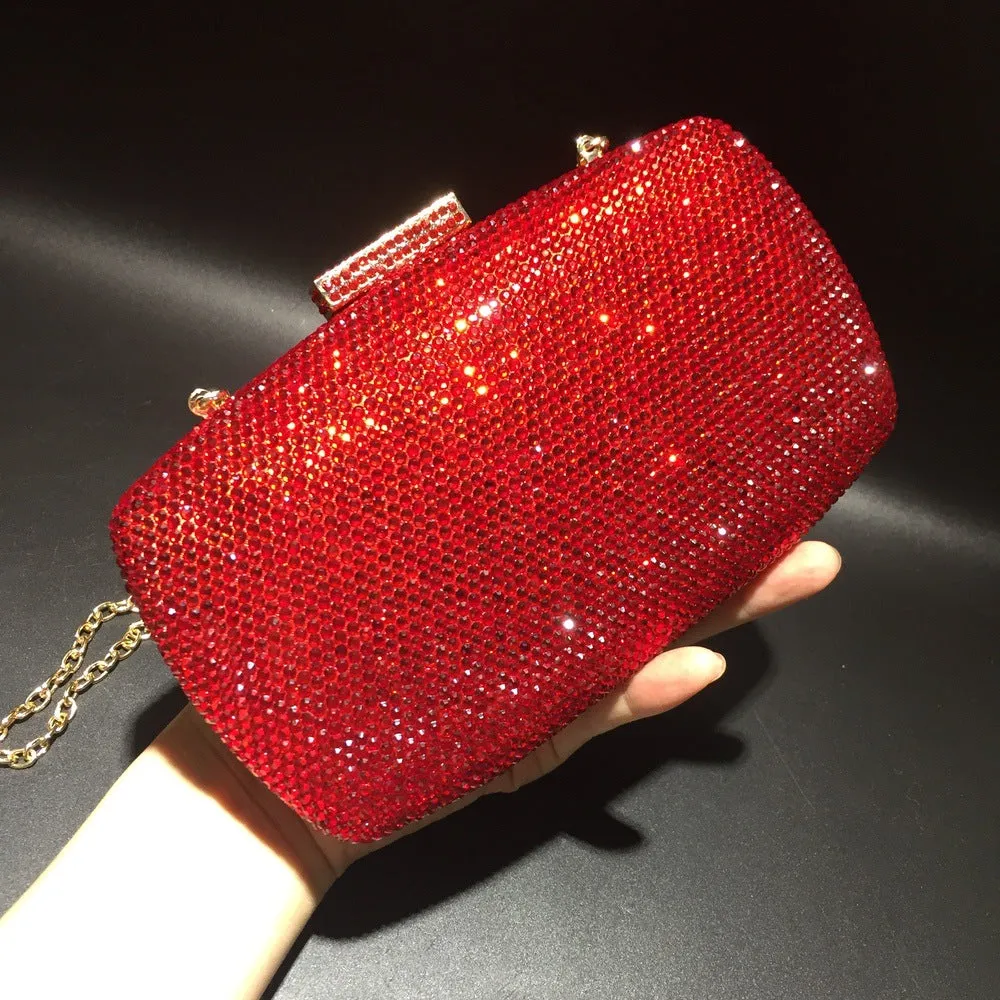 Sparkling Large Evening Pure Color Purse