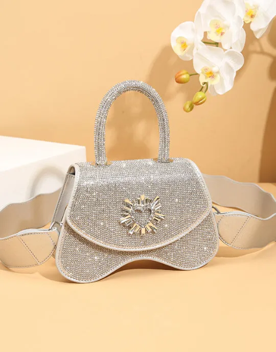 Sparkly Mini Crossbody Clutch Bag