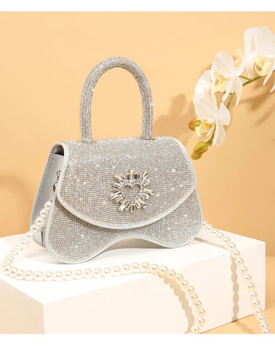 Sparkly Mini Crossbody Clutch Bag