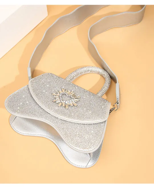 Sparkly Mini Crossbody Clutch Bag
