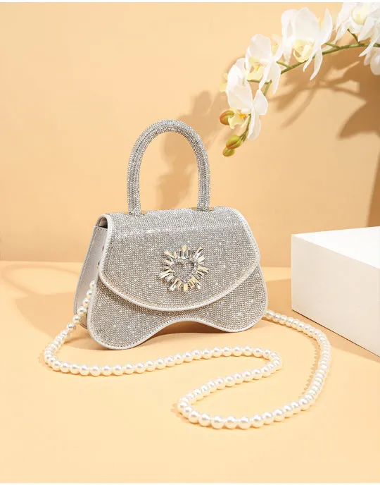 Sparkly Mini Crossbody Clutch Bag