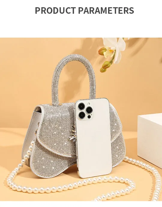 Sparkly Mini Crossbody Clutch Bag