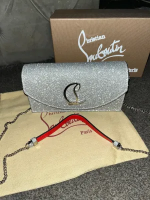Sparkly Silver Clutch Bag